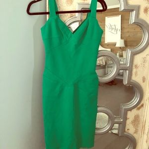 DVF green bodycon